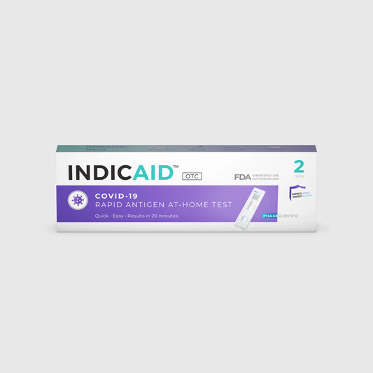 INDICAID® OTC COVID-19 RAPID ANTIGEN AT-HOME TESTS (4 tests/2 boxes)