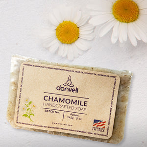 Donveli Chamomile Handcrafted Soap 5 Oz Bar - Handmade in USA